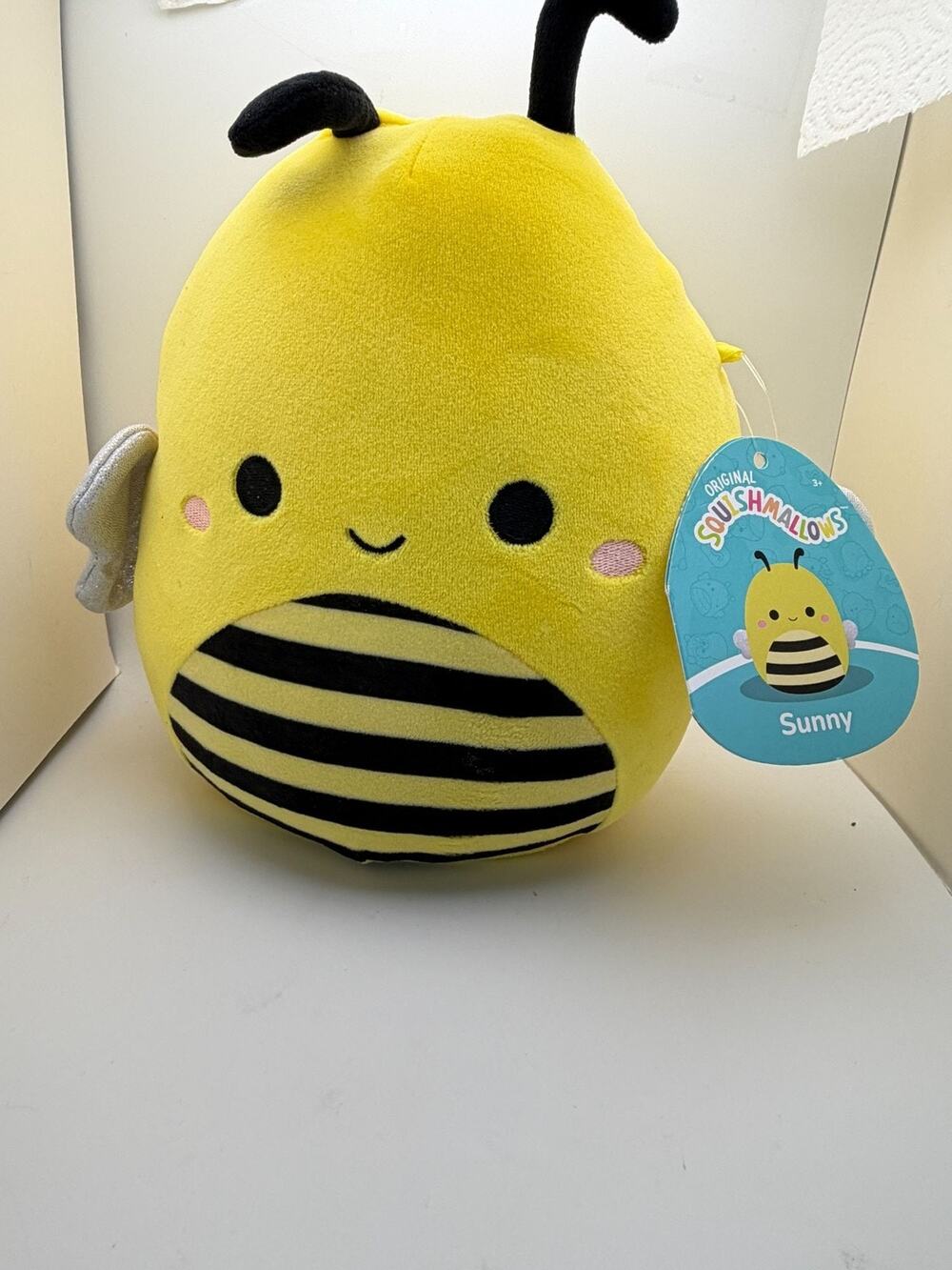 Original Squishmallows Sunny The Bee Plush Toy 8" Yellow & Black Striped Soft Cu